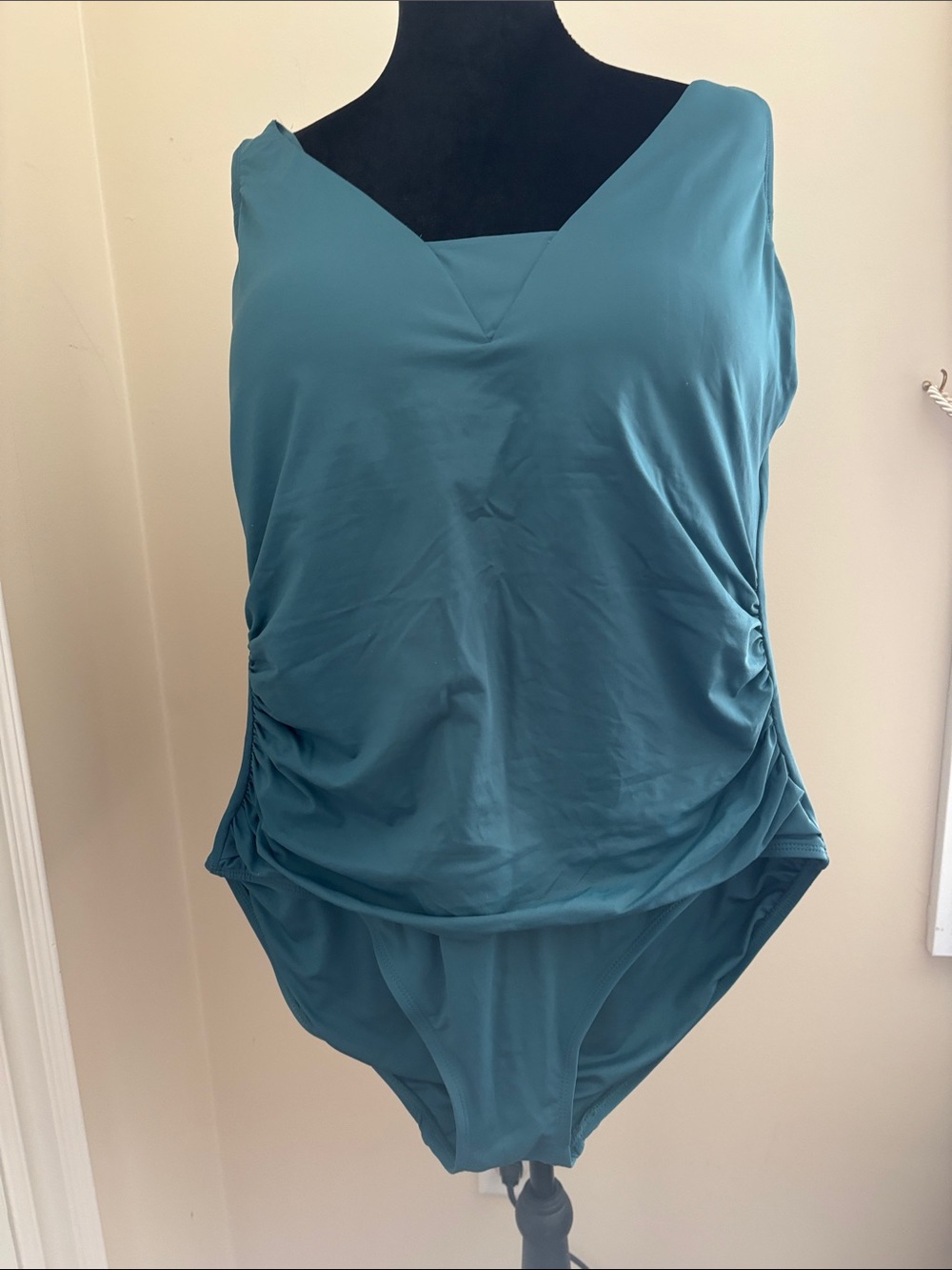 Lands' End Teal One-Piece Swimsuit